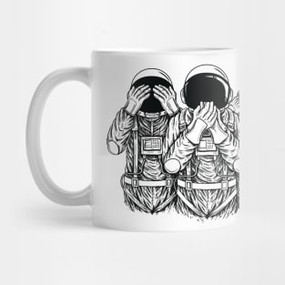 Blind mute and deaf Mug